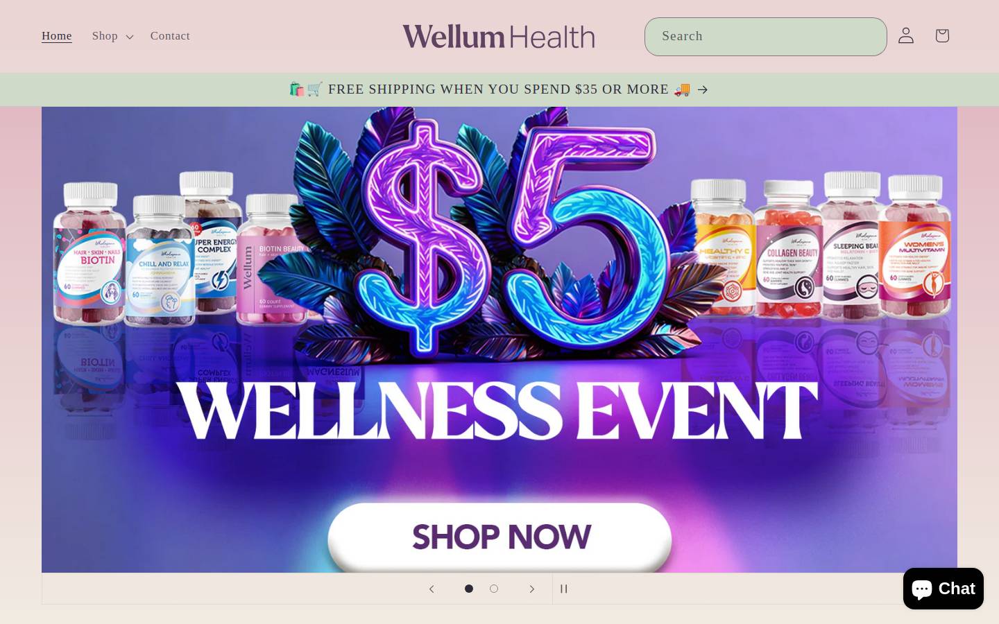 wellumhealth.com homepage screenshot