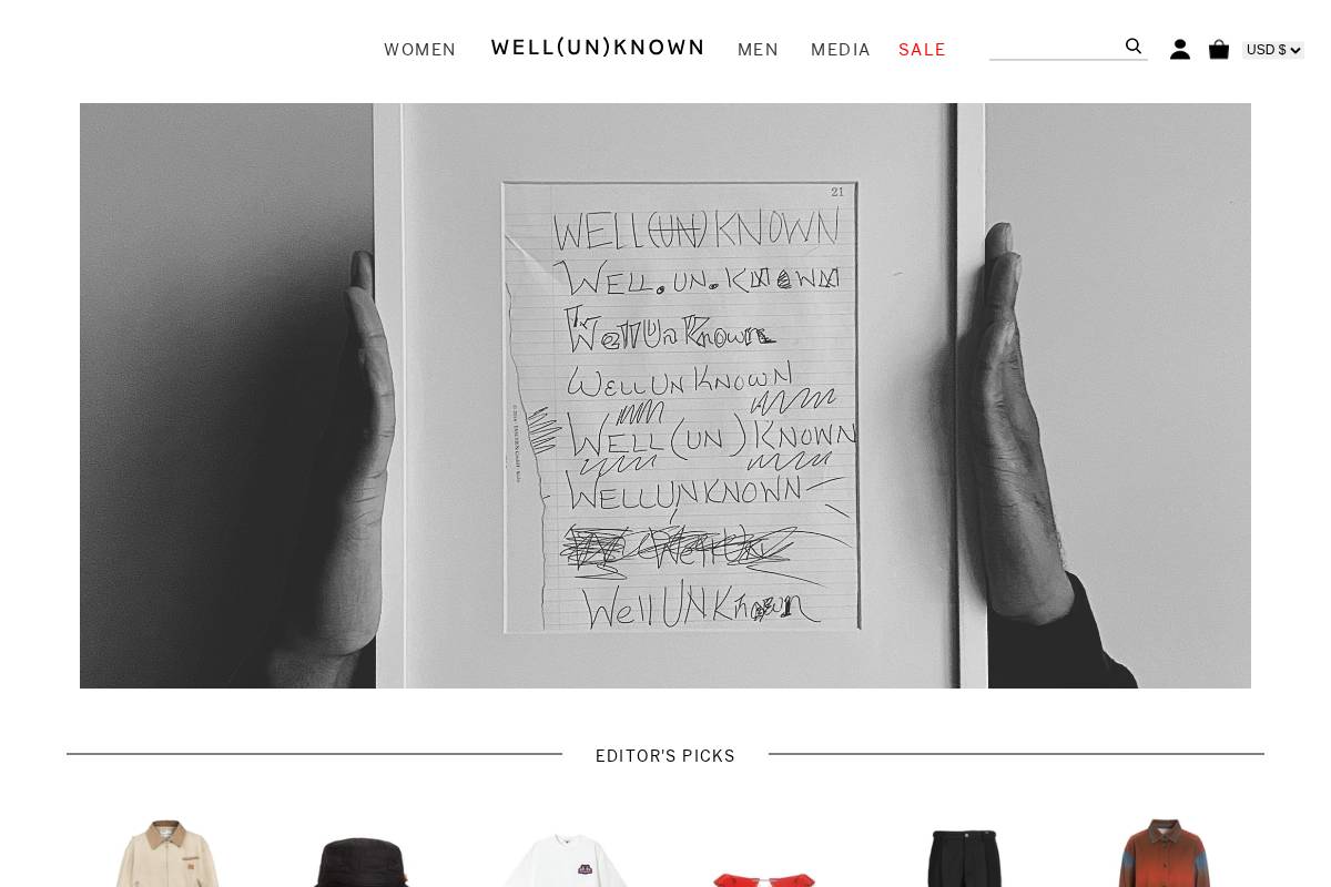 wellunknown.com homepage screenshot