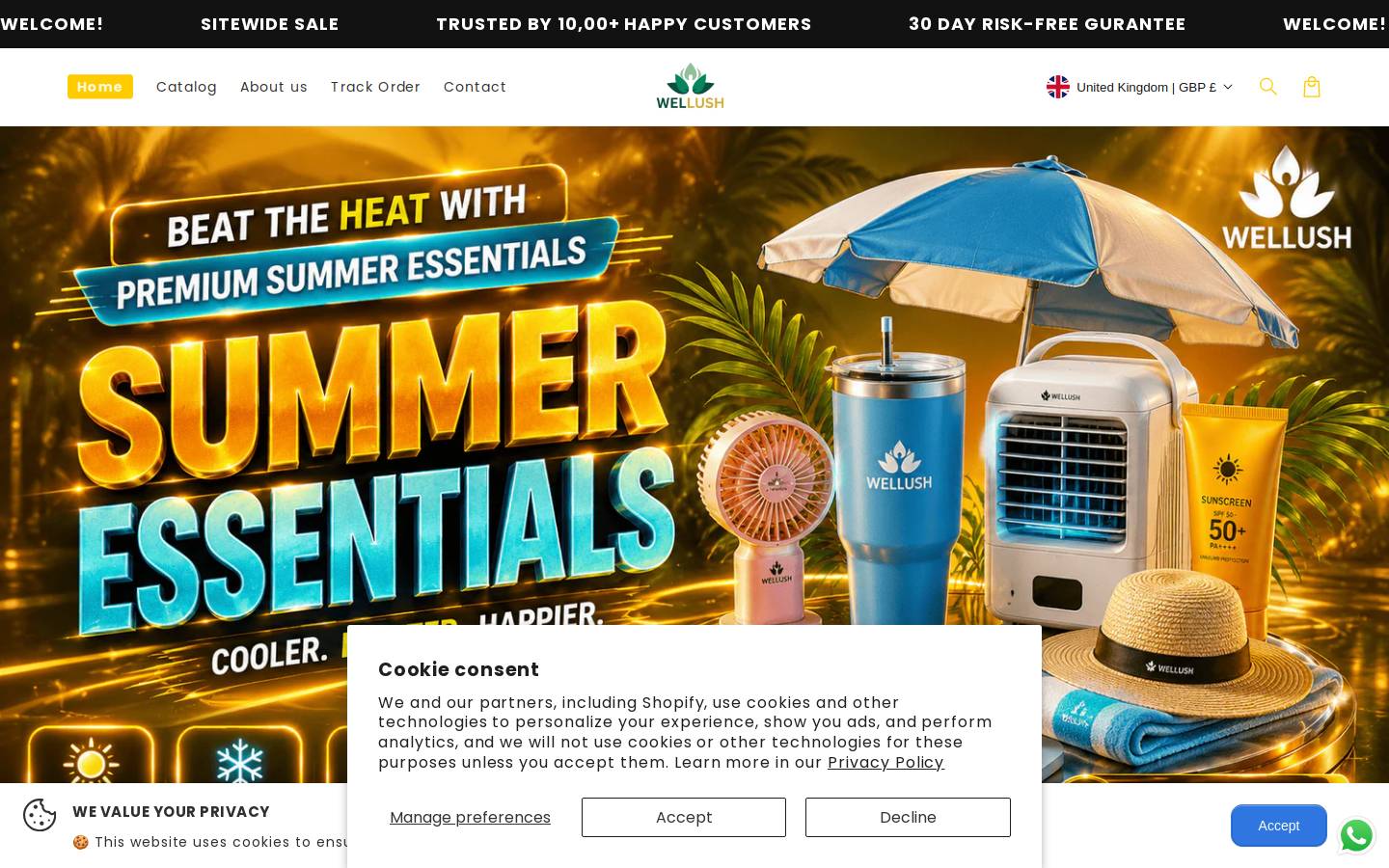 wellush.com homepage screenshot