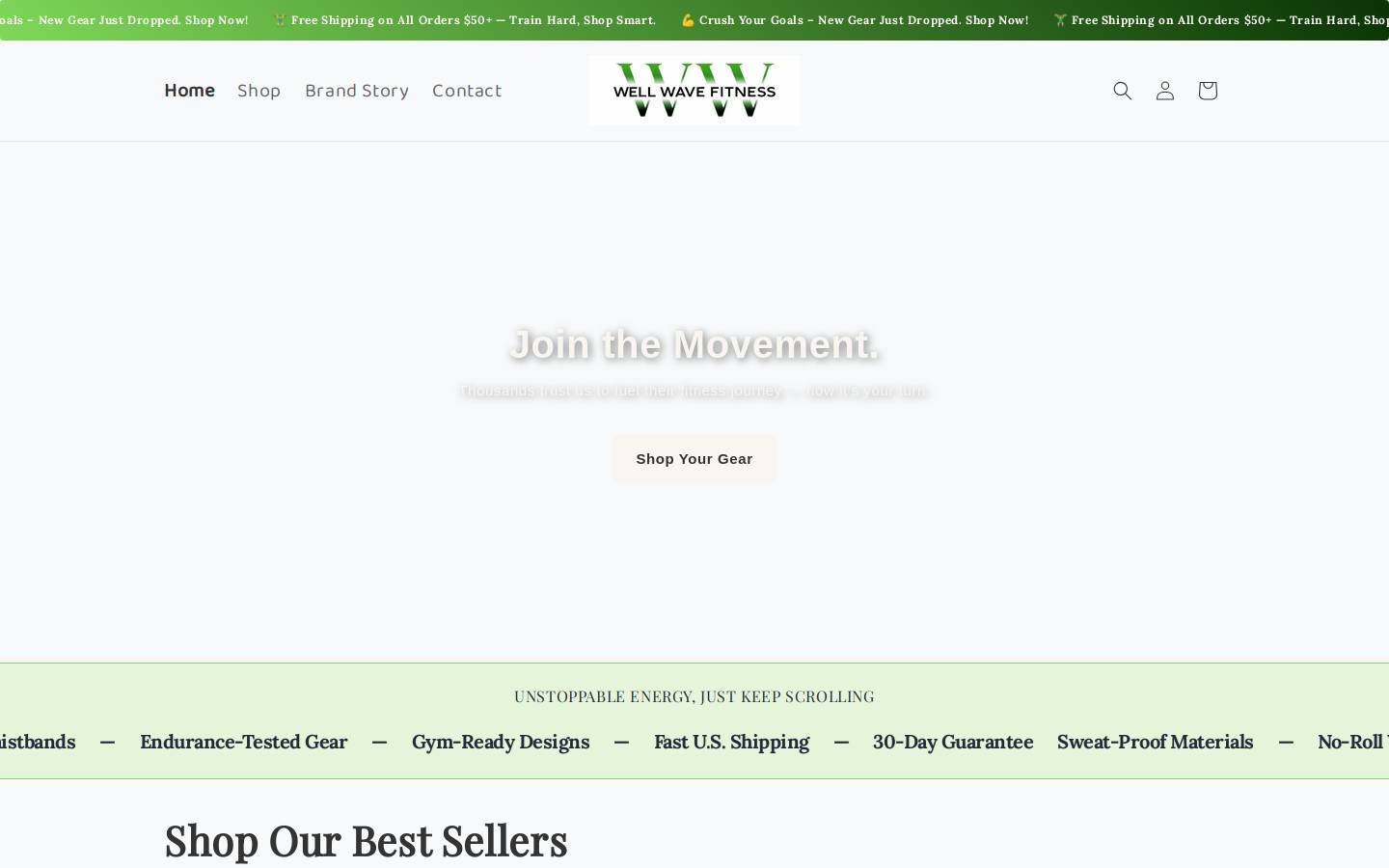 wellwavefit.com homepage screenshot