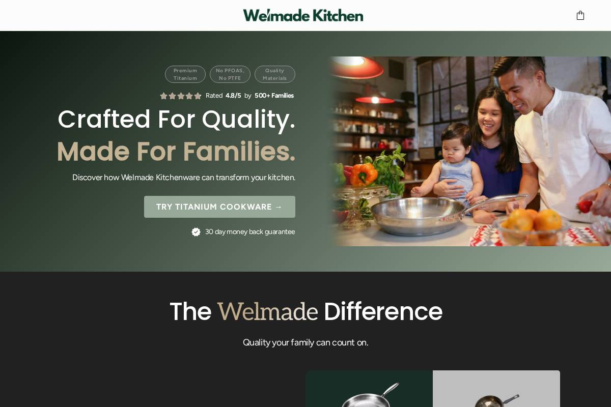 welmade.co homepage screenshot