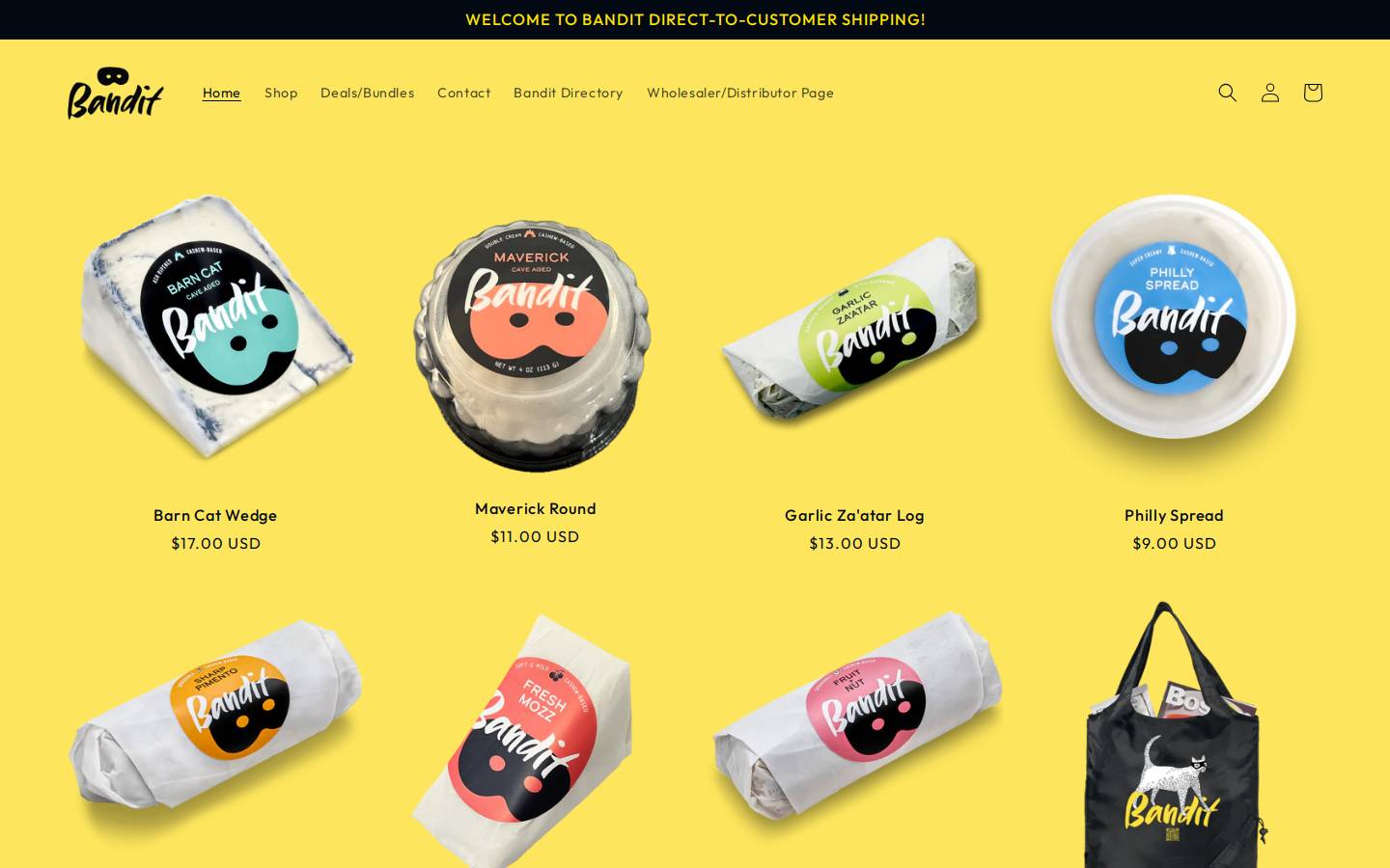 welovebandit.com homepage screenshot