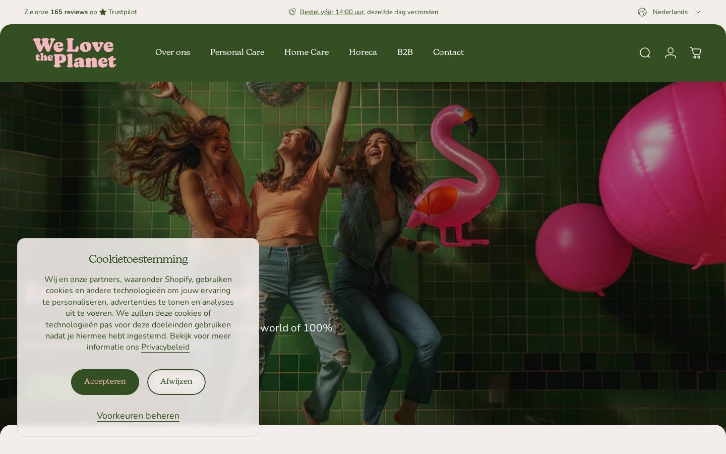 welovetheplanet.com homepage screenshot