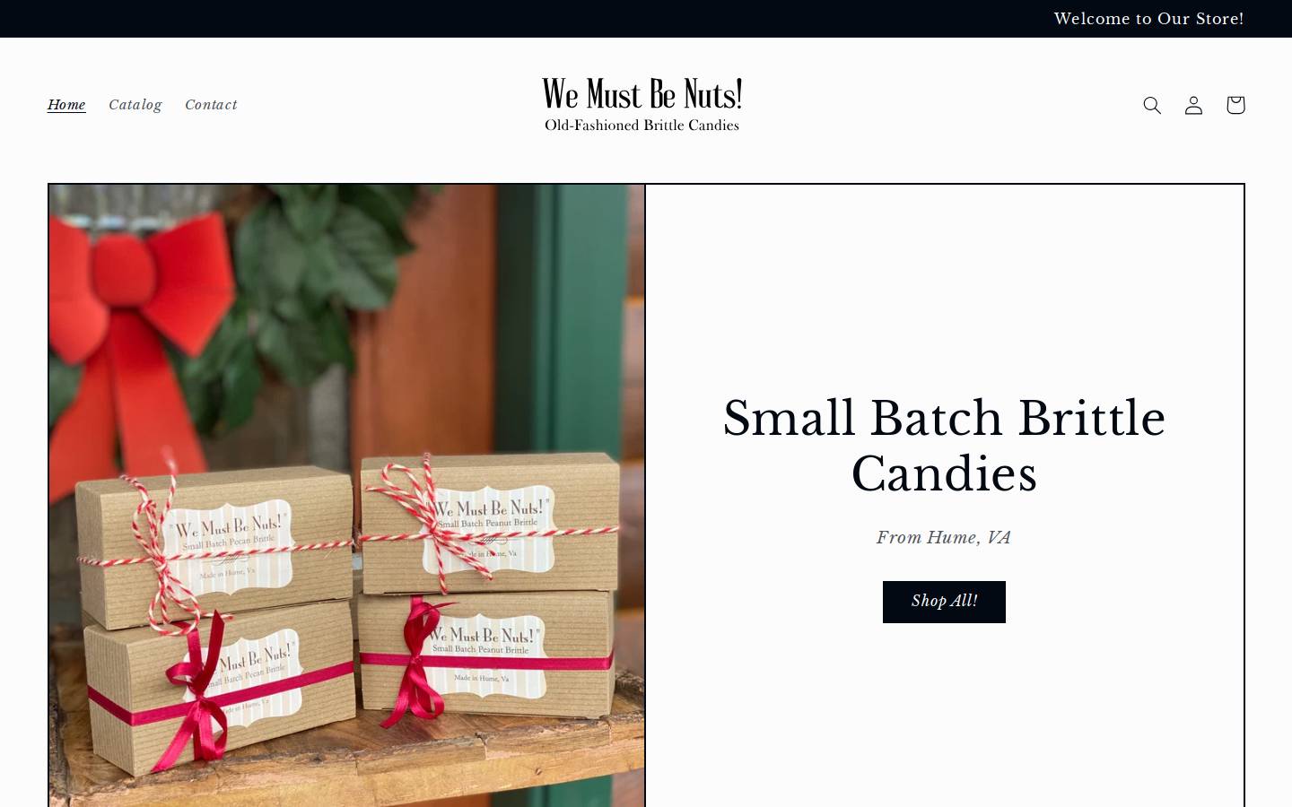 wemustbenutshop.com homepage screenshot