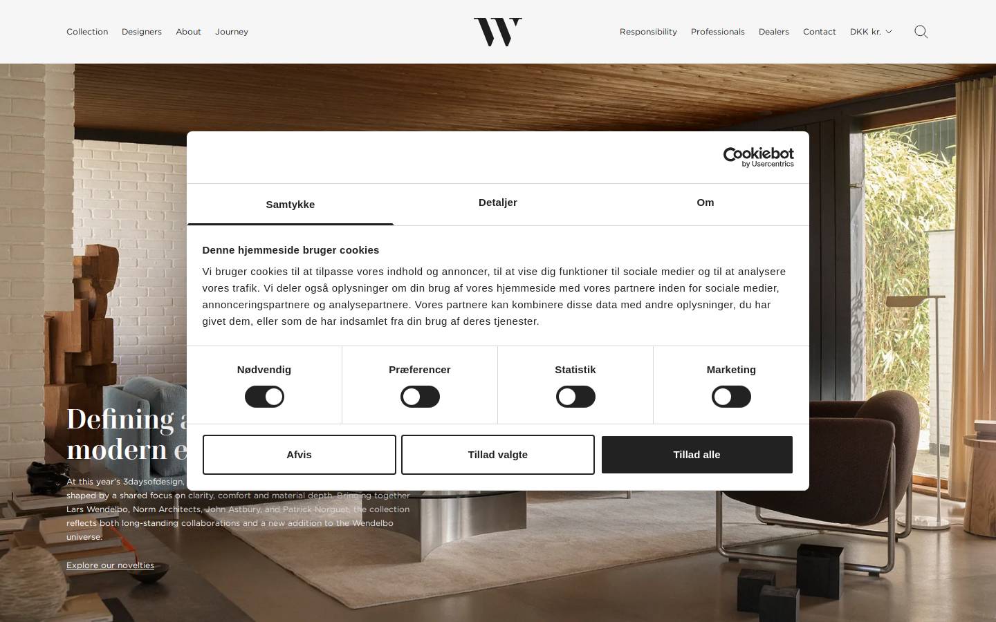 wendelbo.com homepage screenshot