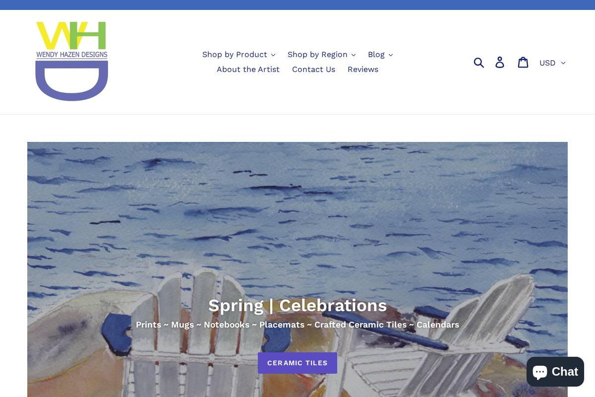 wendyhazen.com homepage screenshot