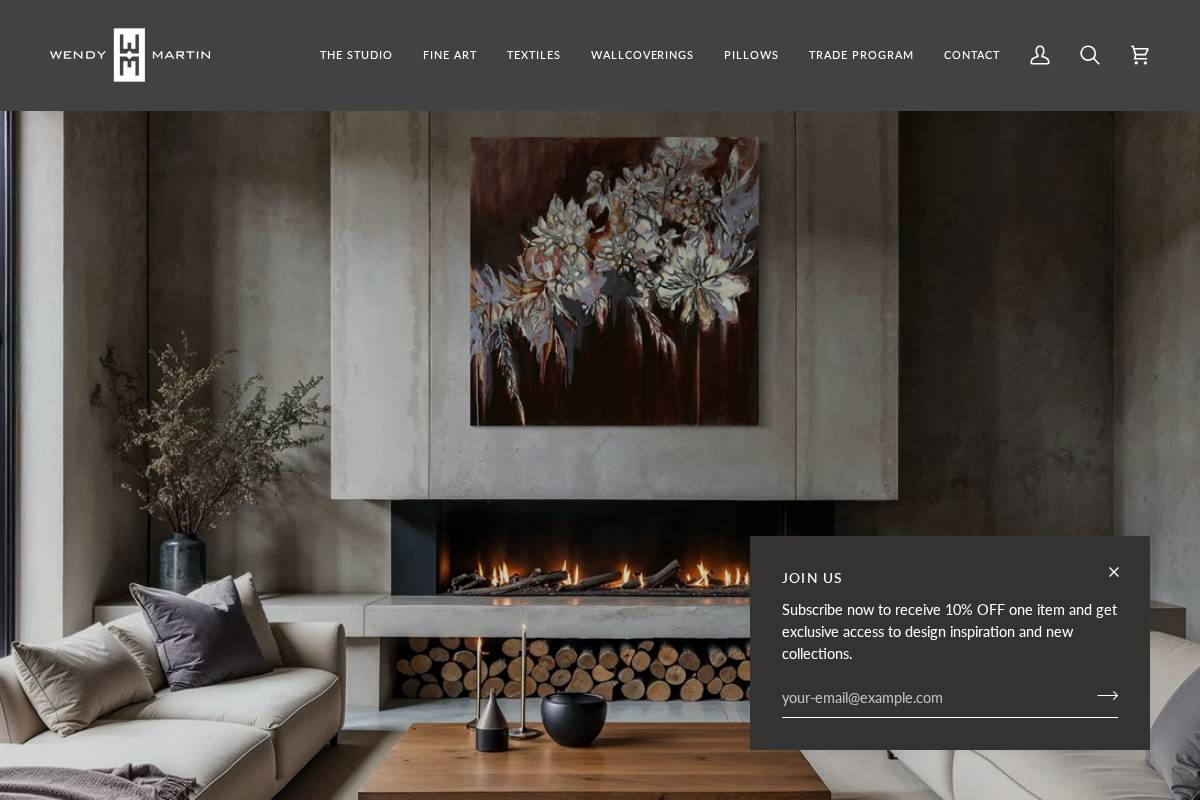 wendymartin.com homepage screenshot