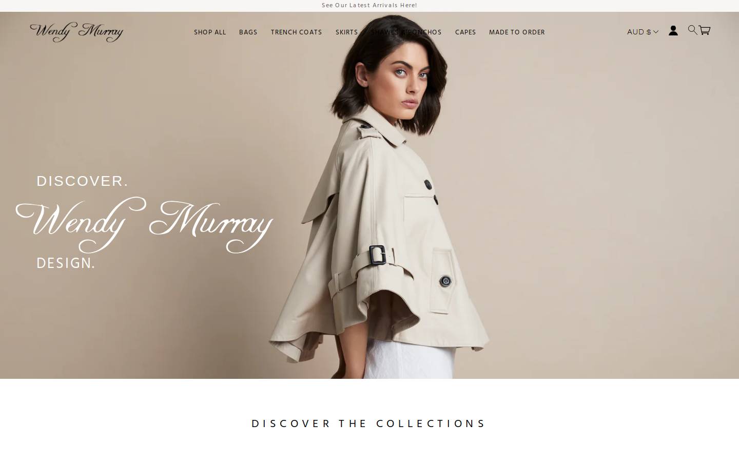 wendymurraydesign.com homepage screenshot