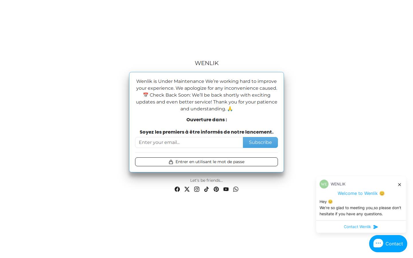 wenlik.com homepage screenshot