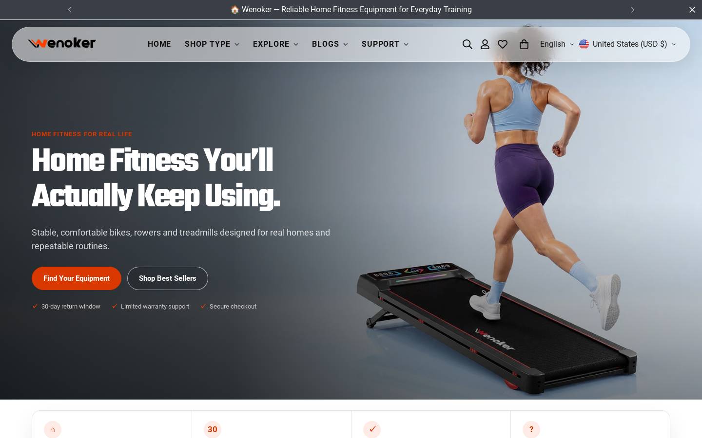 Wenoker homepage screenshot