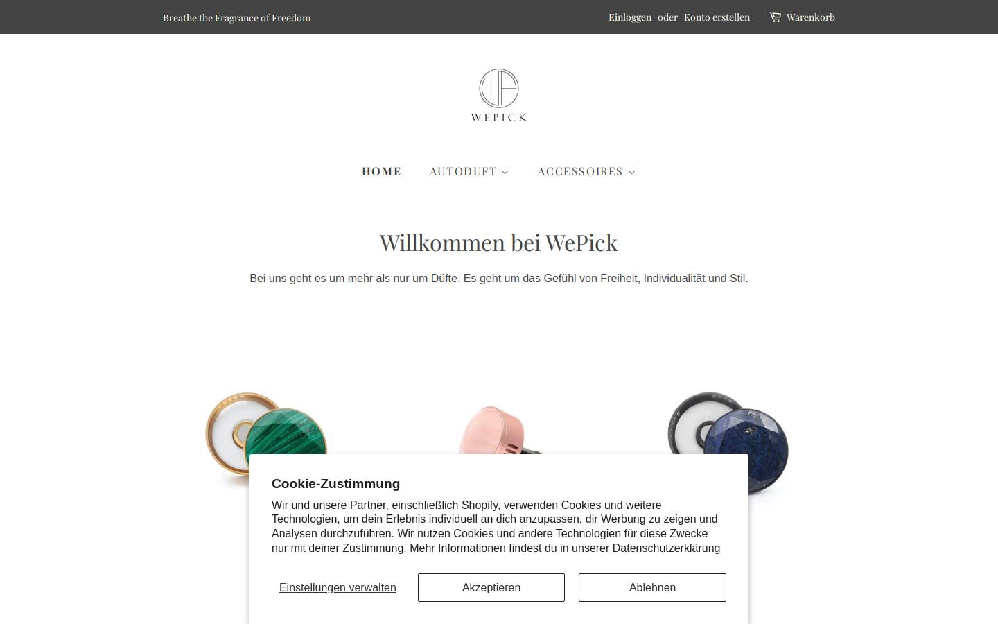 wepickgermany.com homepage screenshot