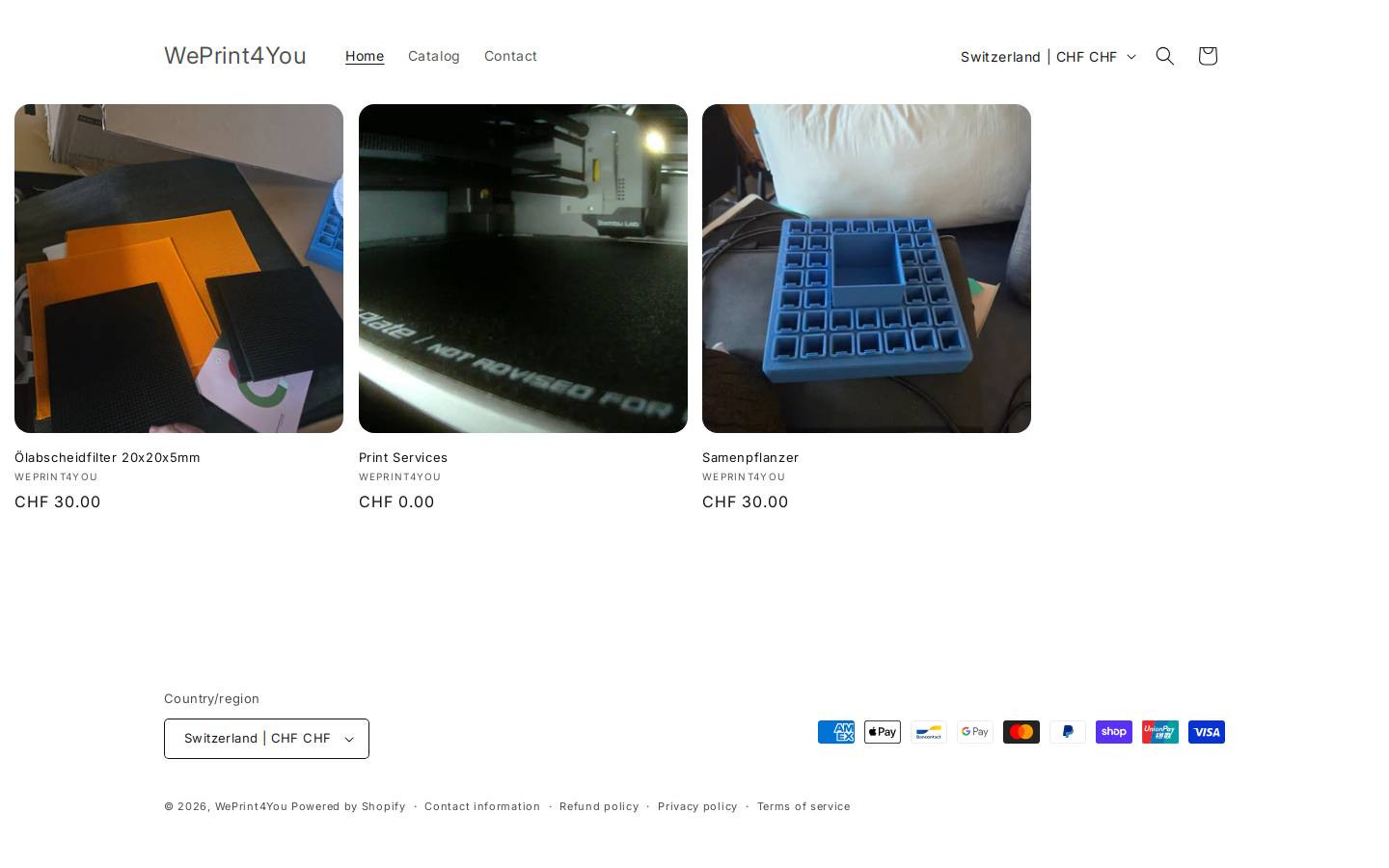 weprint4you.shop homepage screenshot