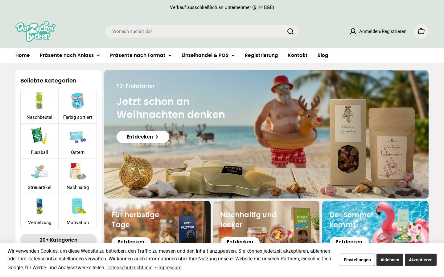 werbenmitfreude.de homepage screenshot