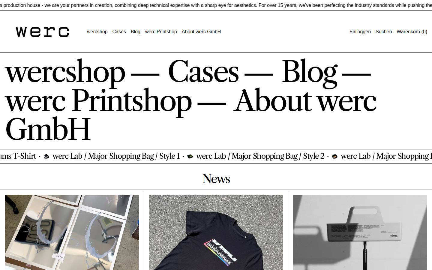 wercshop.de homepage screenshot
