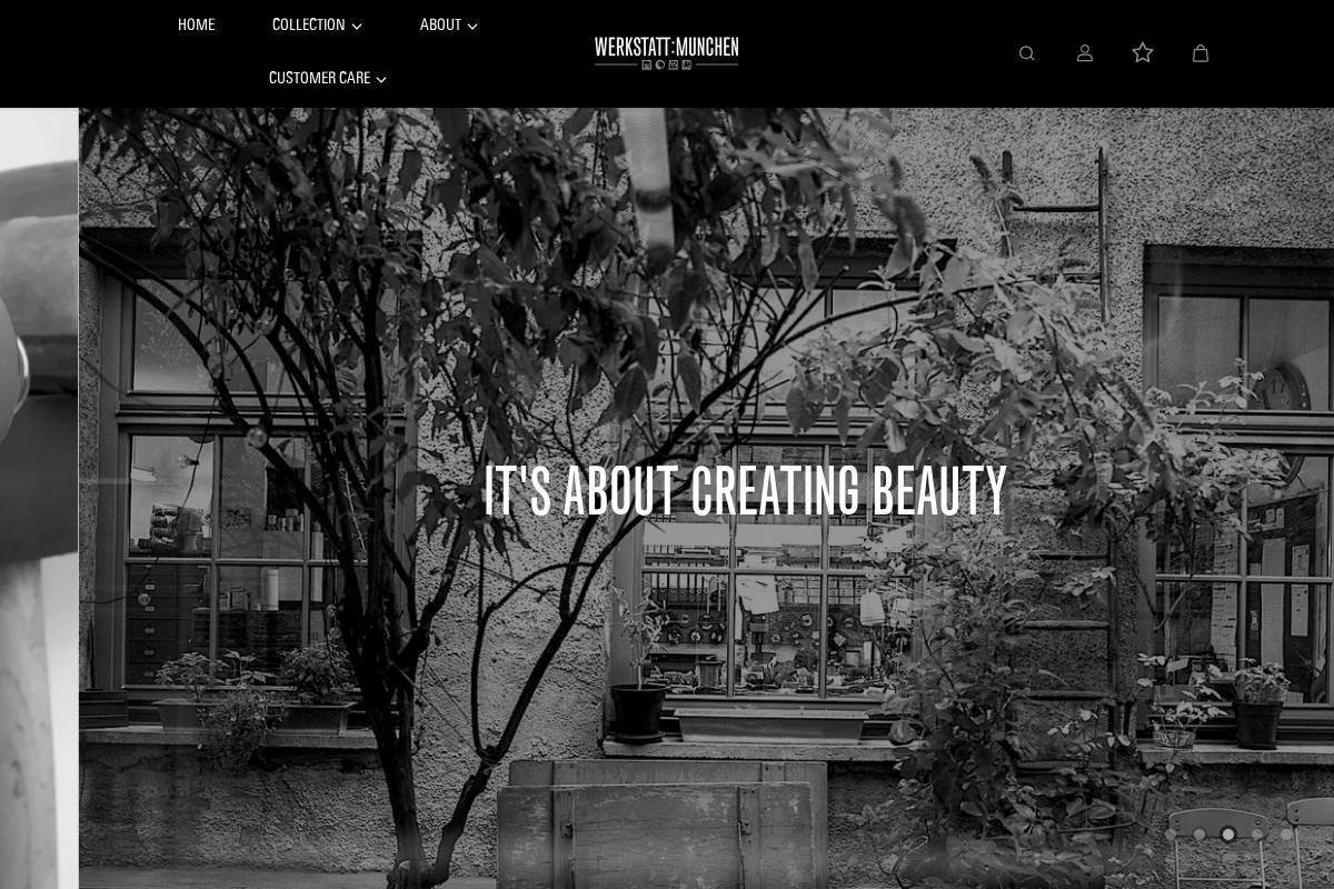 werkstatt-muenchen.com homepage screenshot