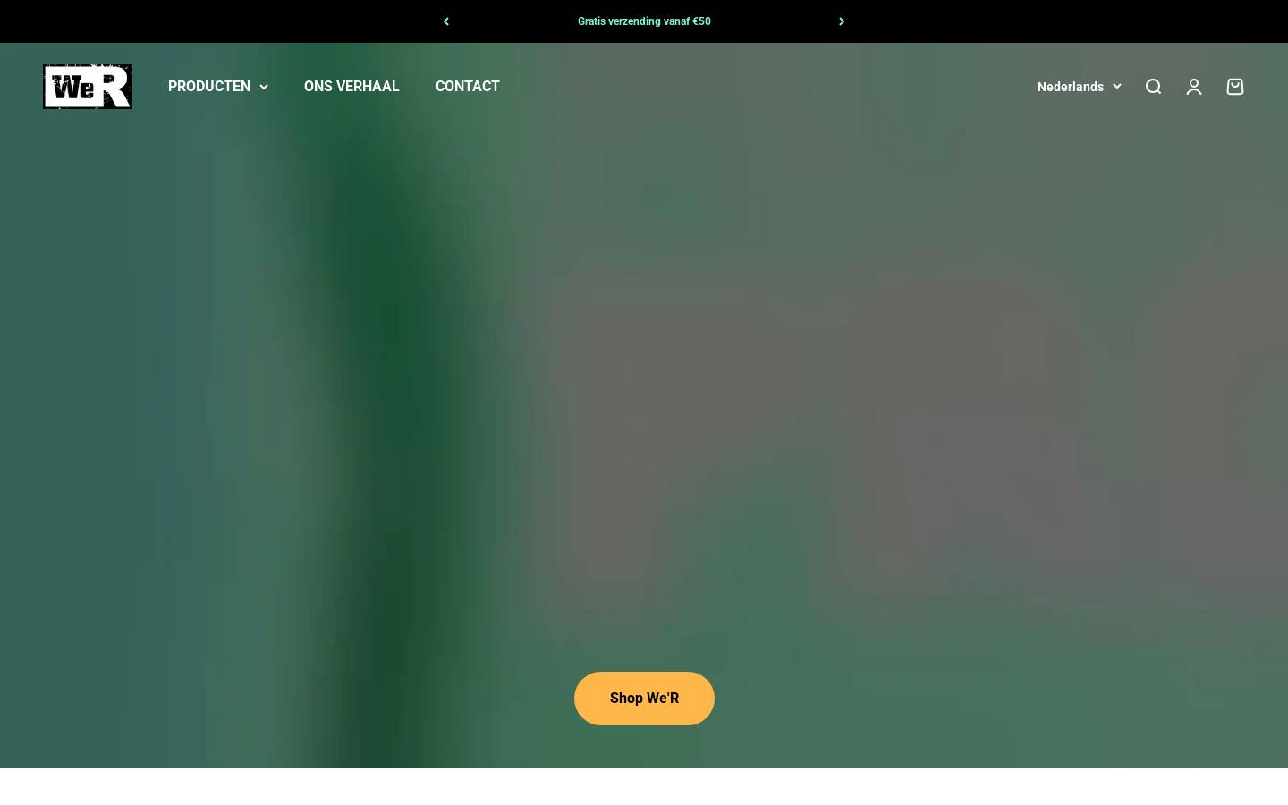We'R Nutrition homepage screenshot