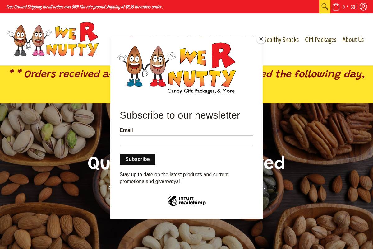 wernutty.com homepage screenshot