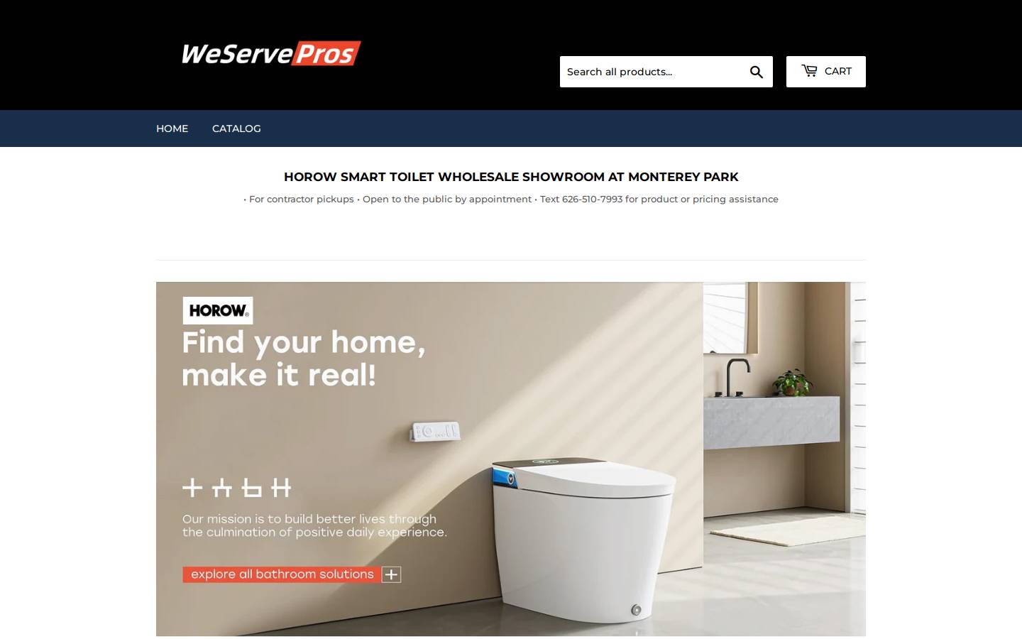 weservepros.com homepage screenshot