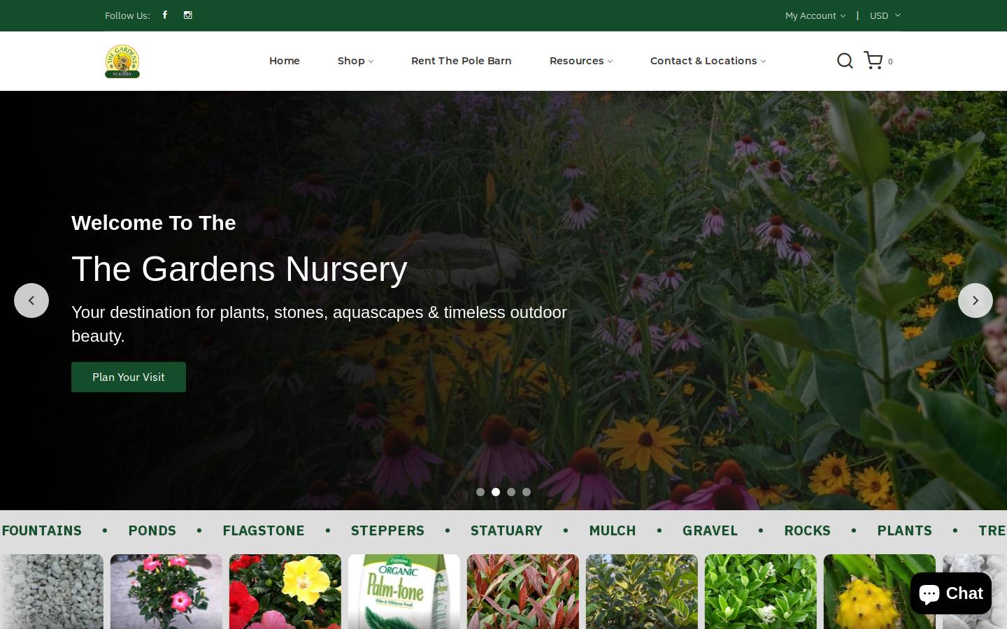 wesleychapelnursery.com homepage screenshot