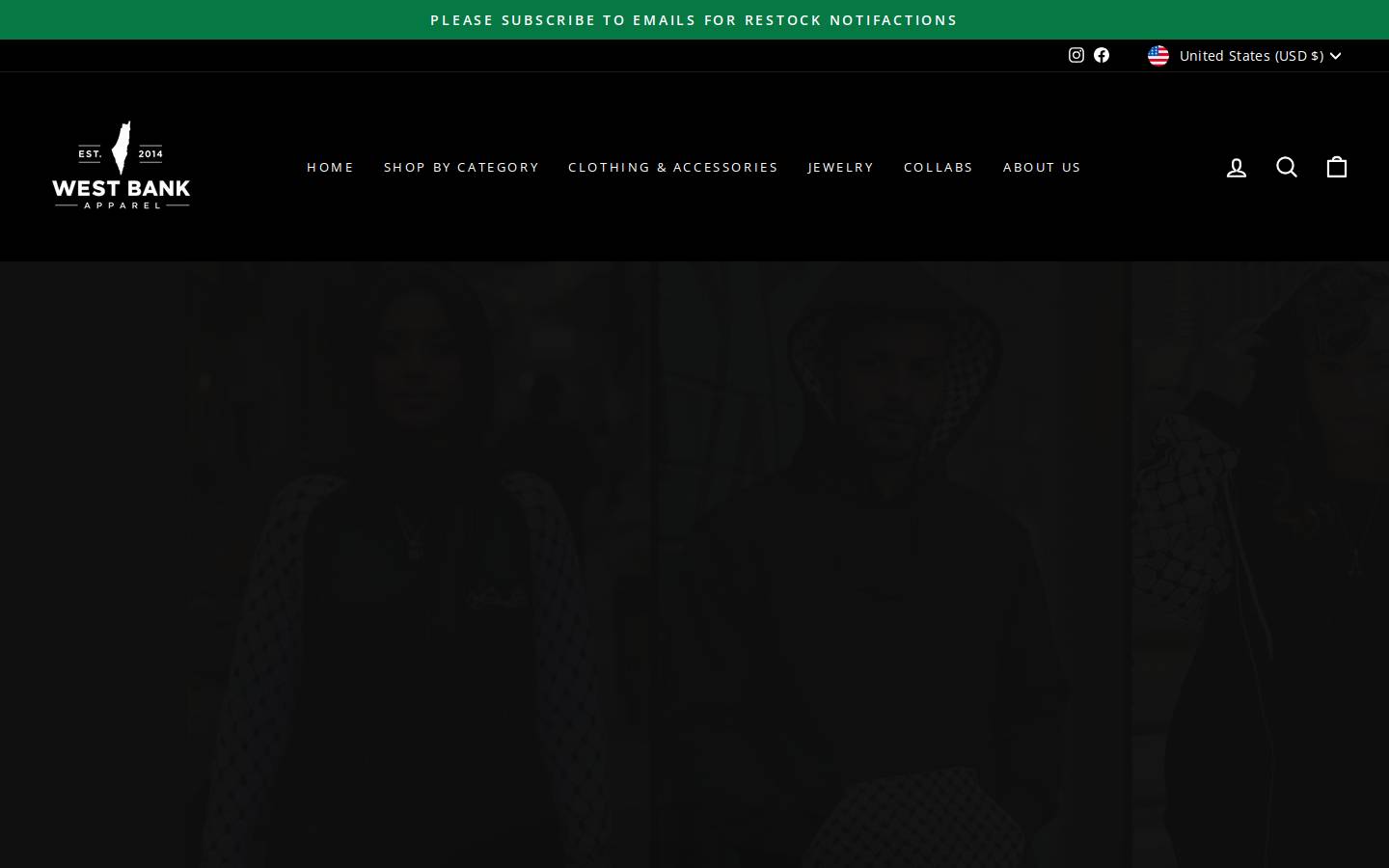 westbankapparel.com homepage screenshot