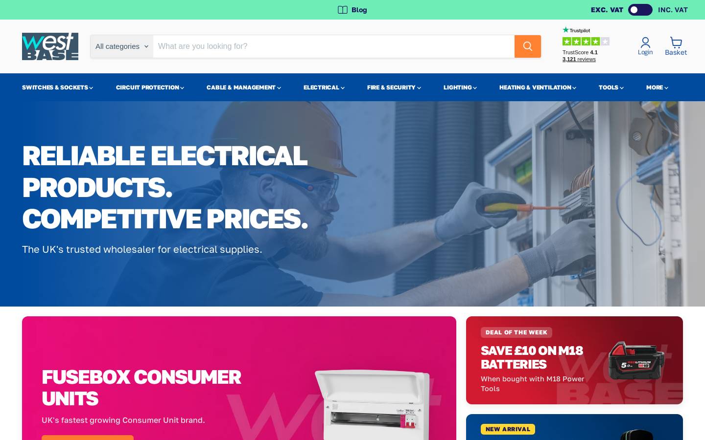 West Base Electronics Ltd homepage screenshot