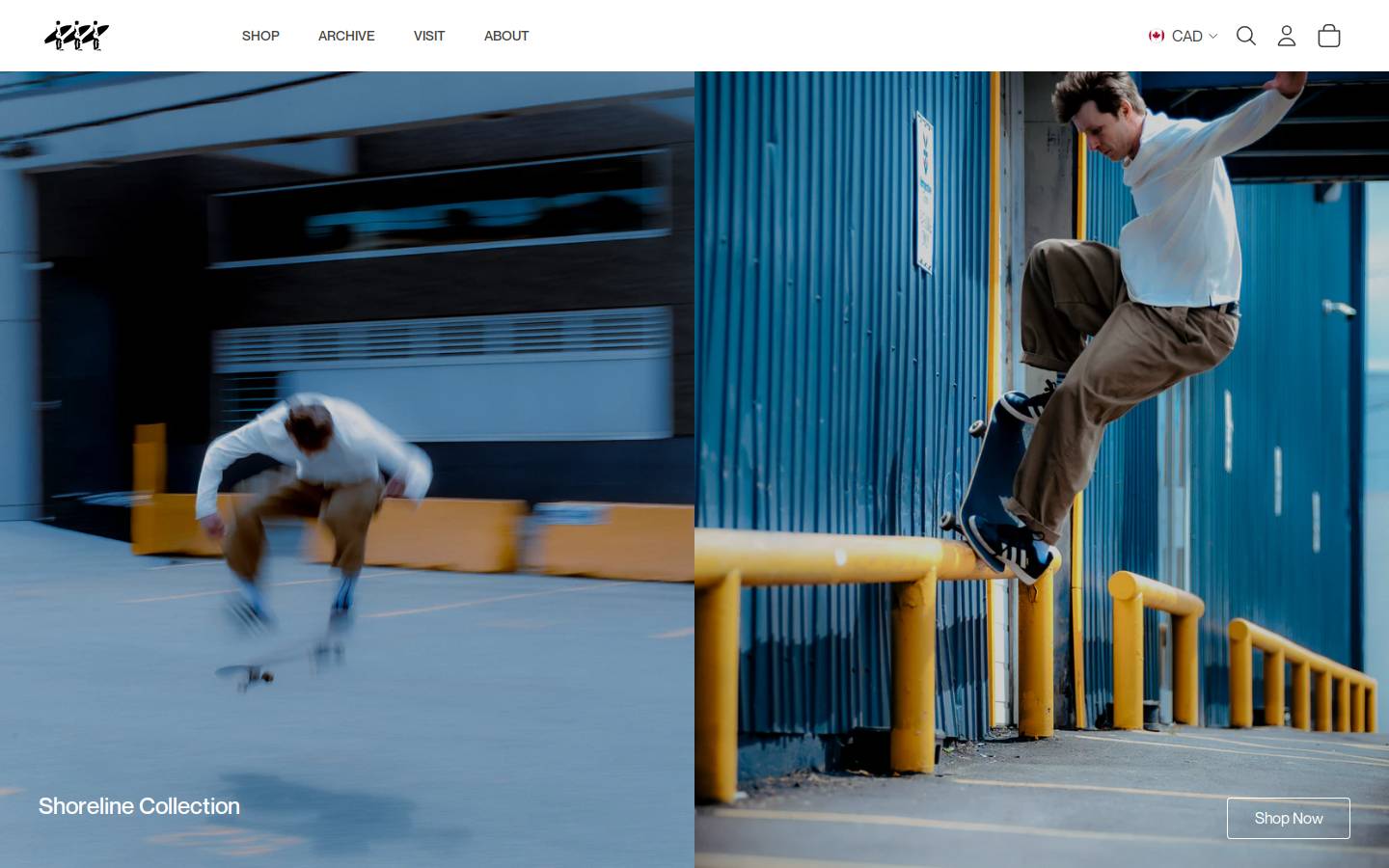 Westbeach homepage screenshot