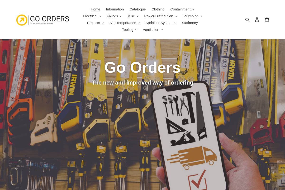 westcoastordering.com homepage screenshot