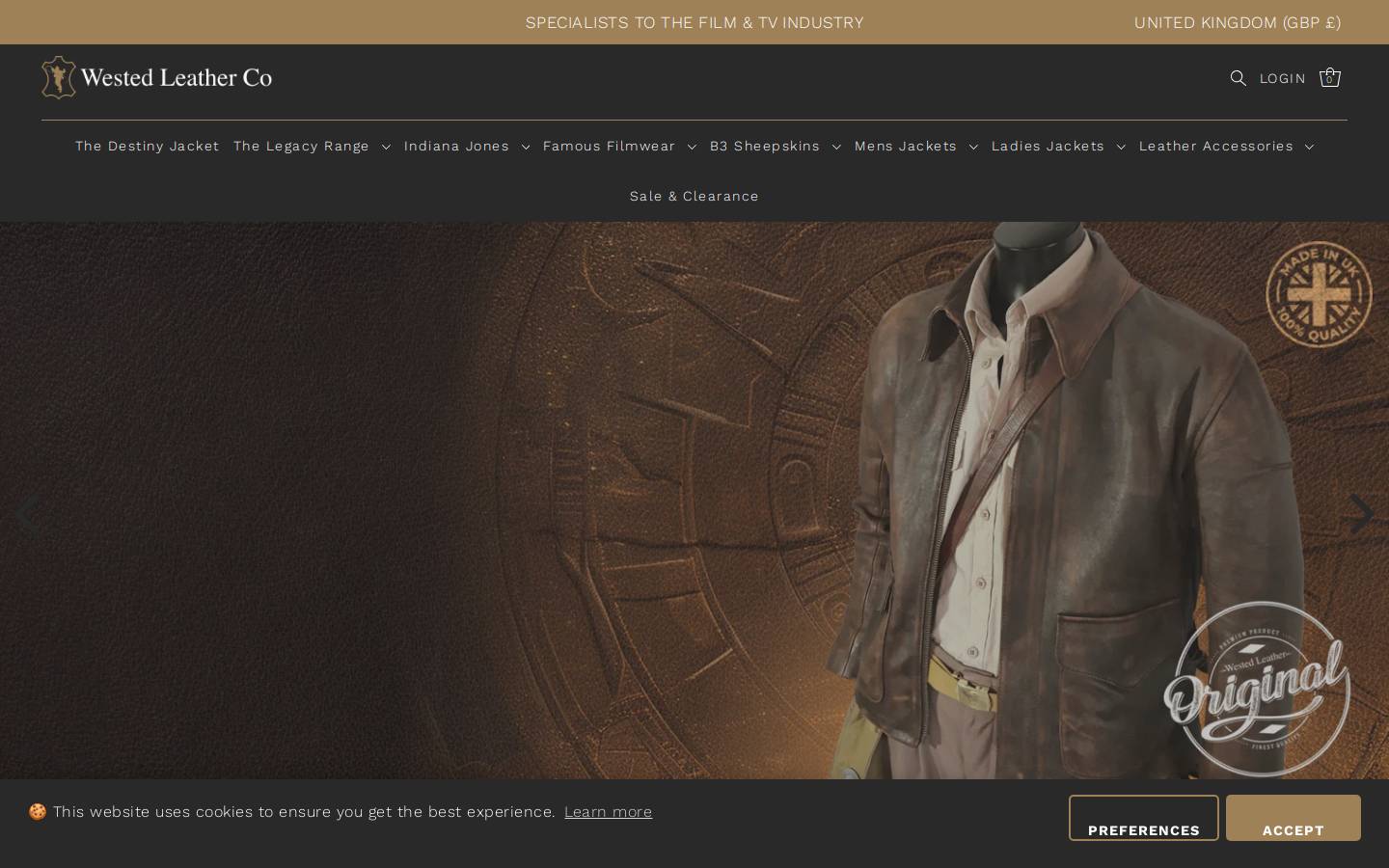 westedleatherco.com homepage screenshot