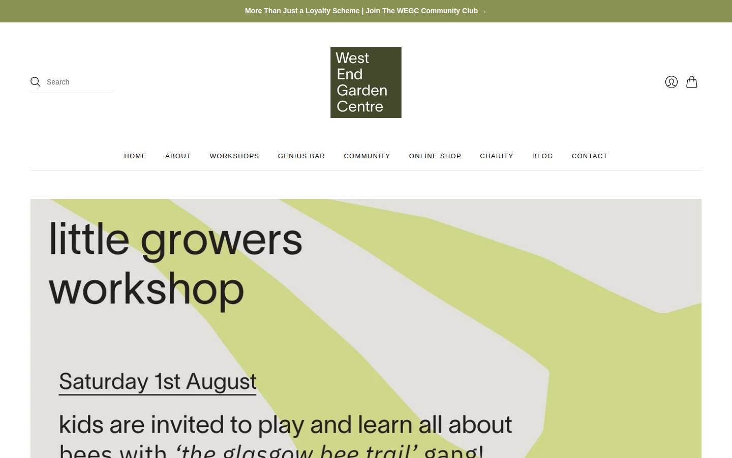 westendgardencentre.com homepage screenshot