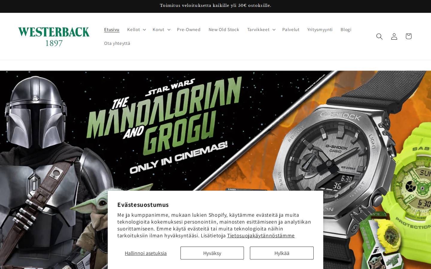 westerback.fi homepage screenshot