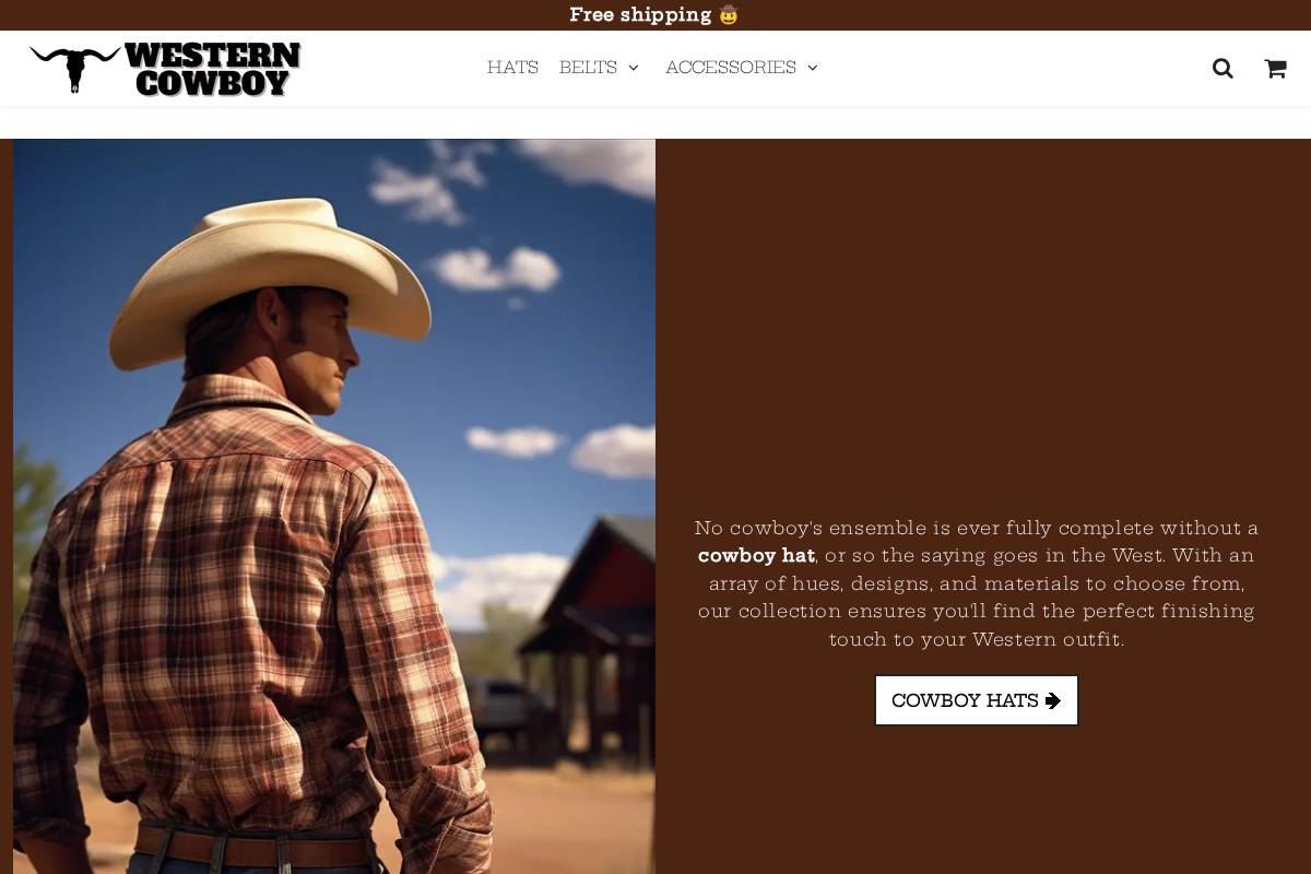 western-cowboy.com homepage screenshot