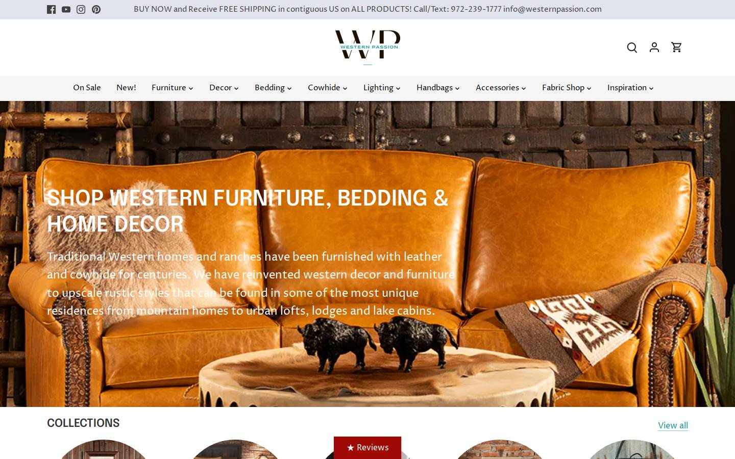 Western Passion homepage screenshot