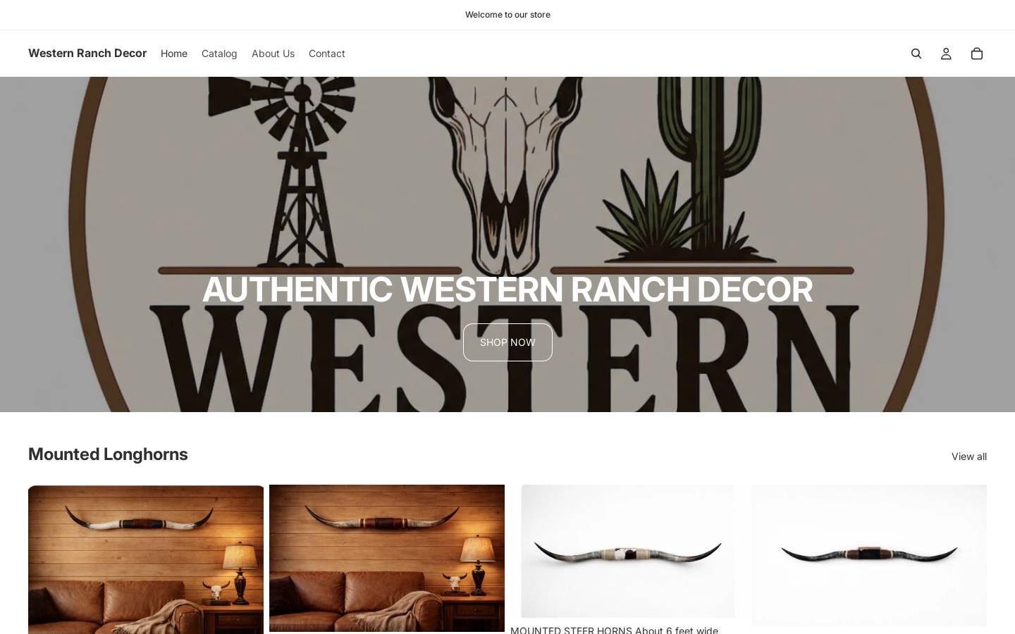 westernranchdecor.com homepage screenshot