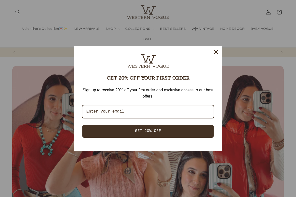 Western Vogue Boutique homepage screenshot
