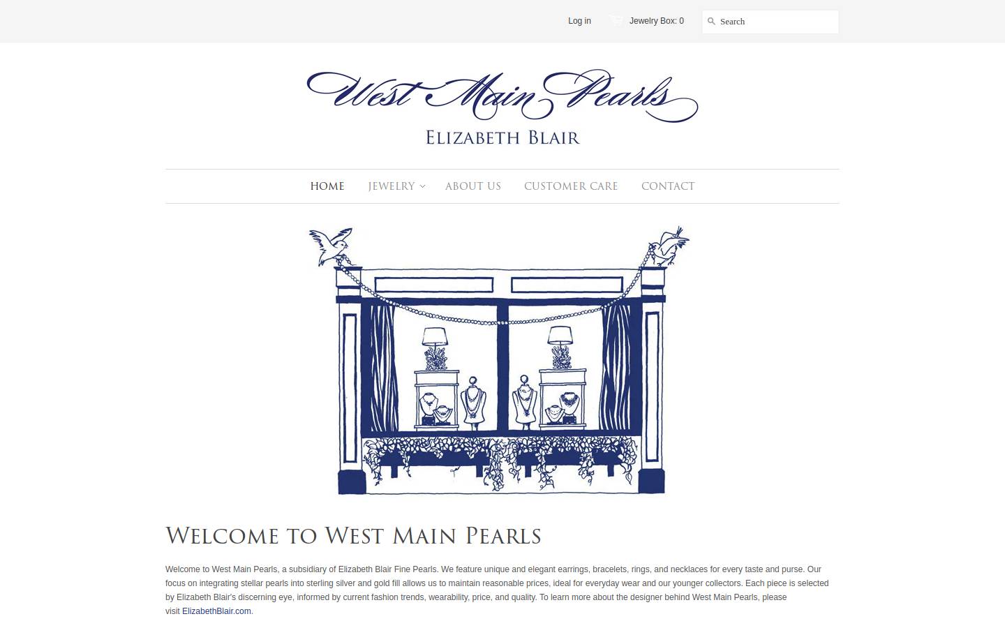 westmainpearls.com homepage screenshot