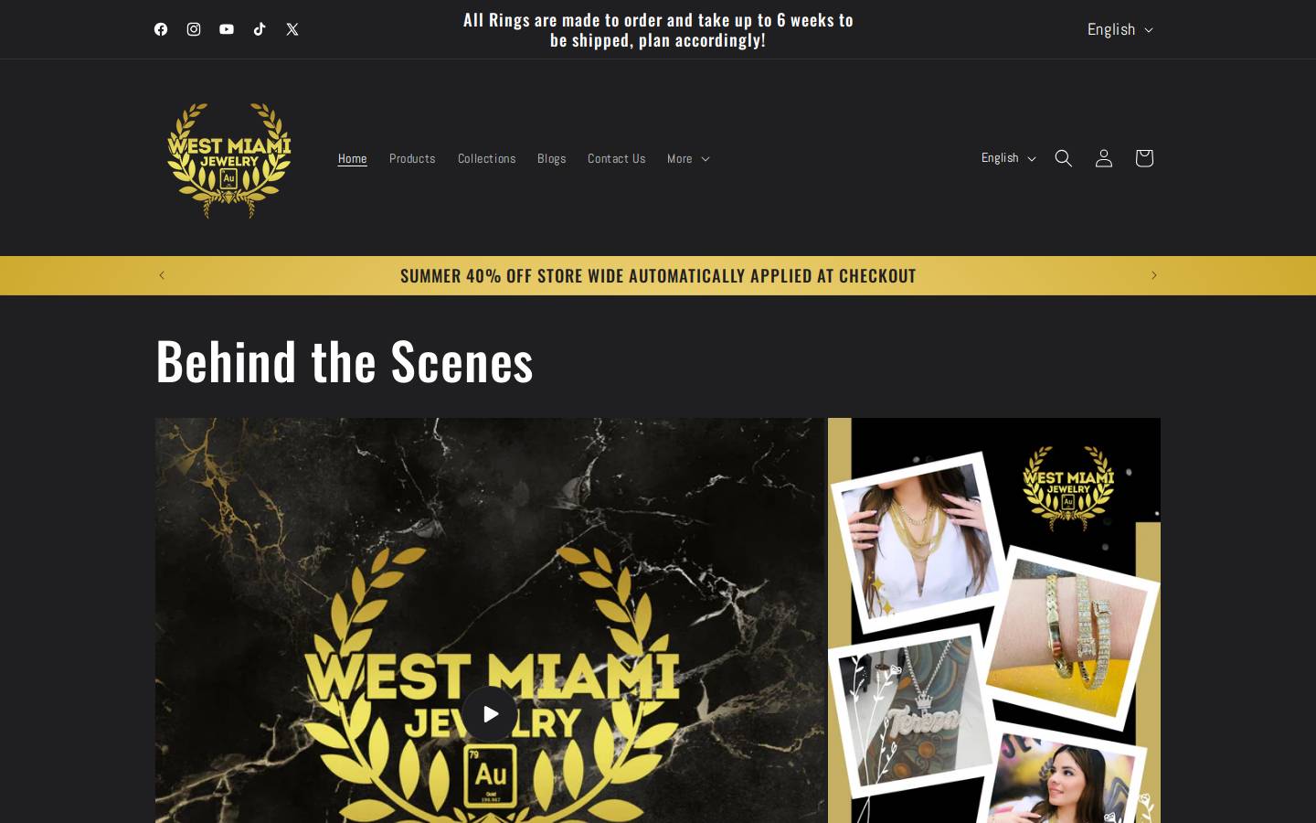 westmiamijewelry.com homepage screenshot