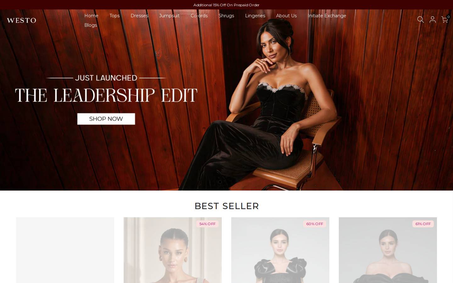 westo.in homepage screenshot