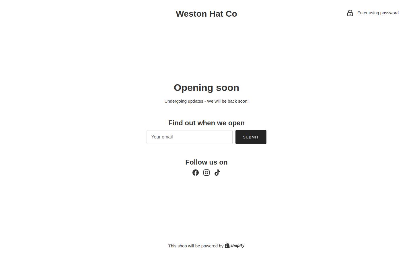 westonhatco.com homepage screenshot