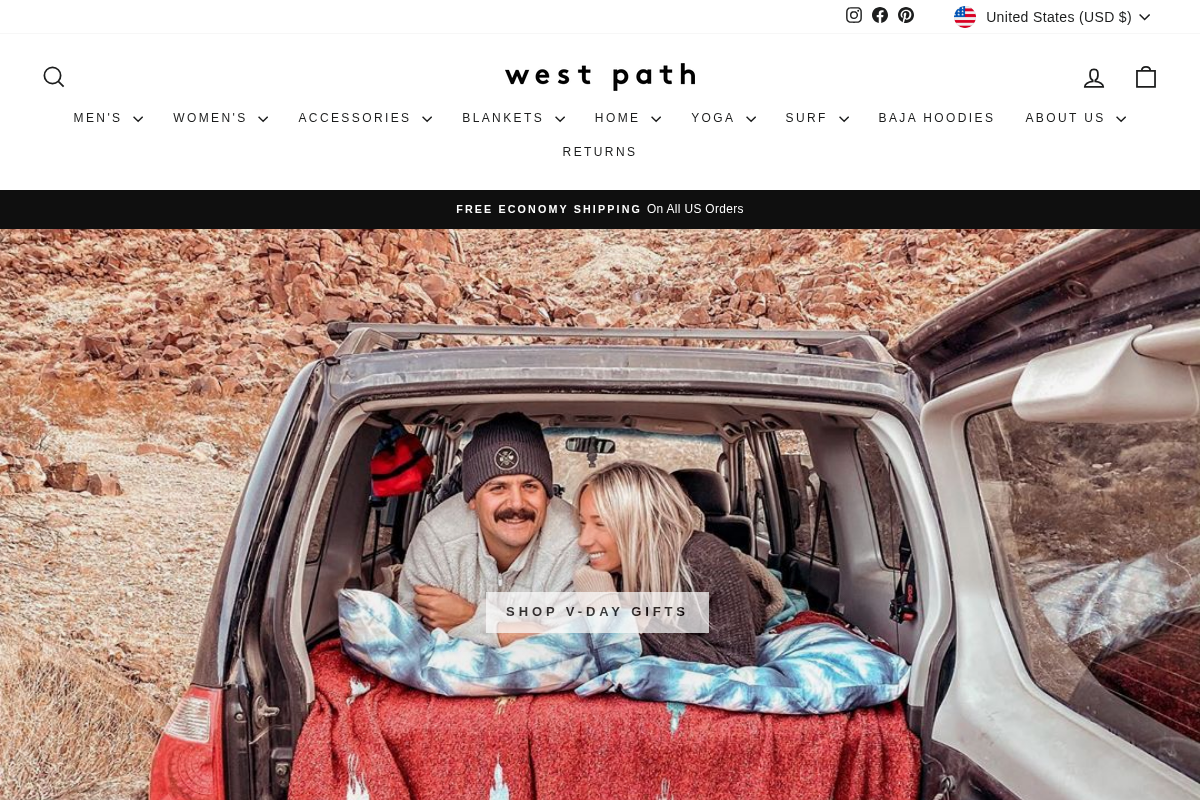 West Path homepage screenshot