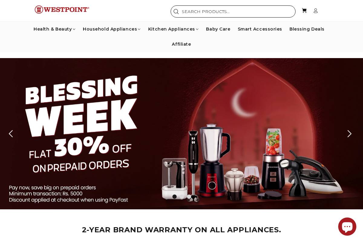 westpoint.pk homepage screenshot