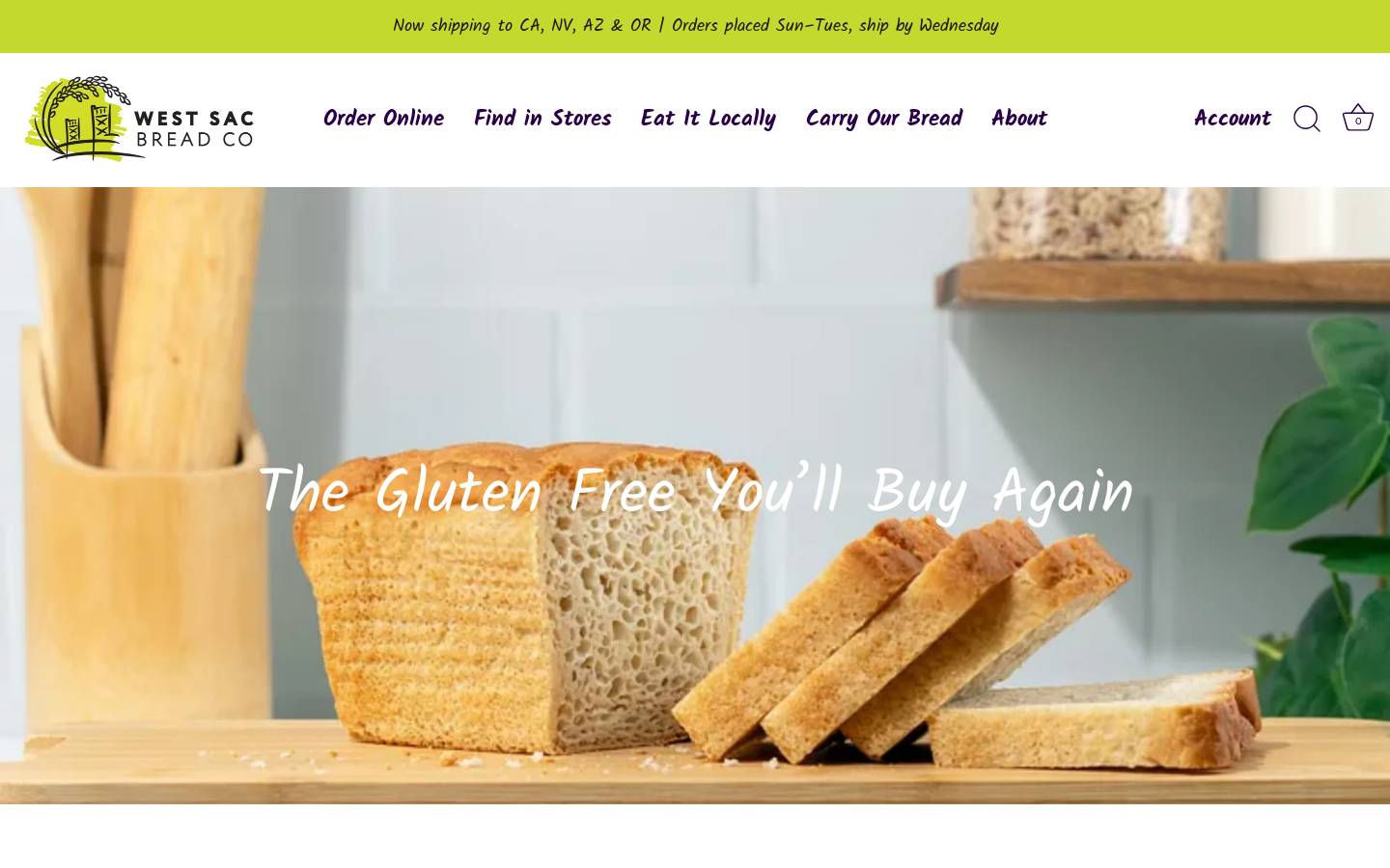 westsacbread.com homepage screenshot