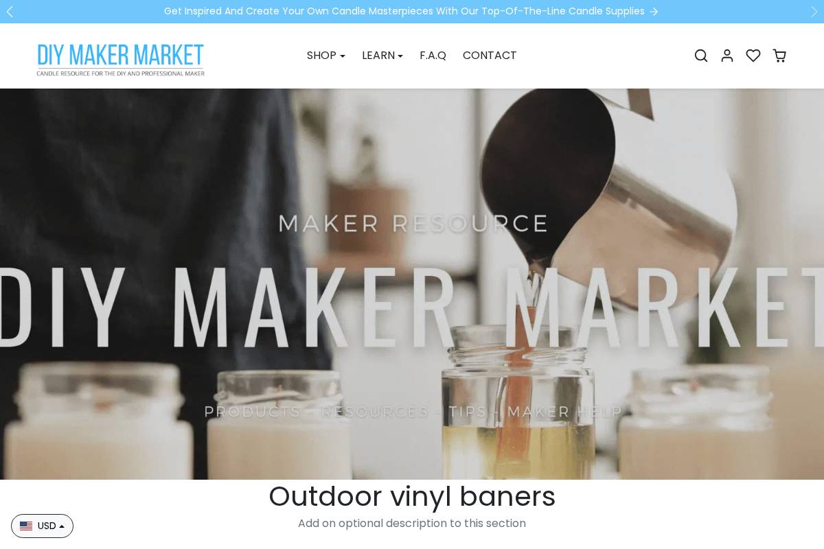 westsoundcandlesupply.com homepage screenshot