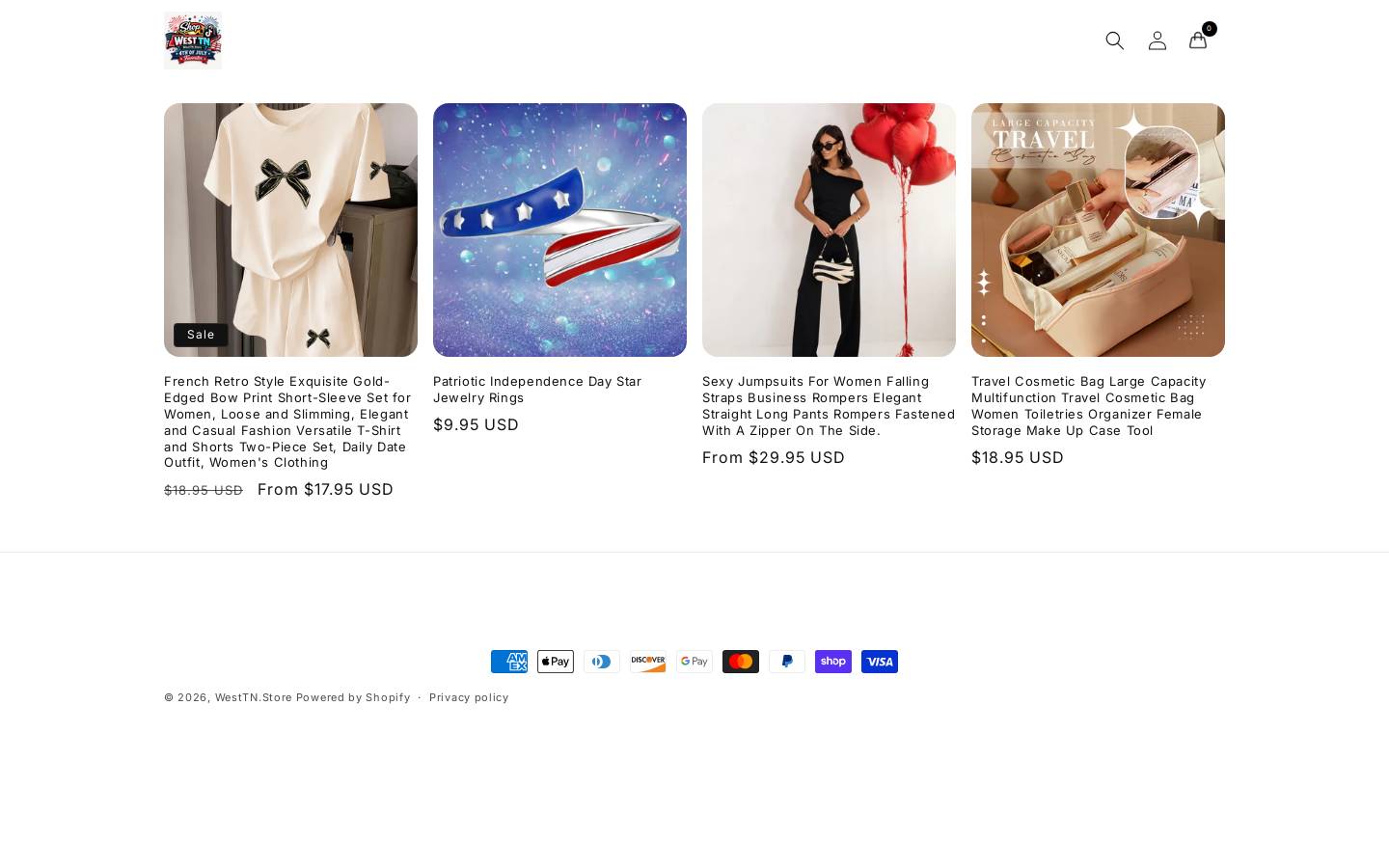 westtn.store homepage screenshot