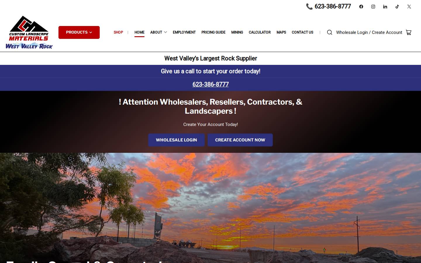 westvalleyrock.com homepage screenshot