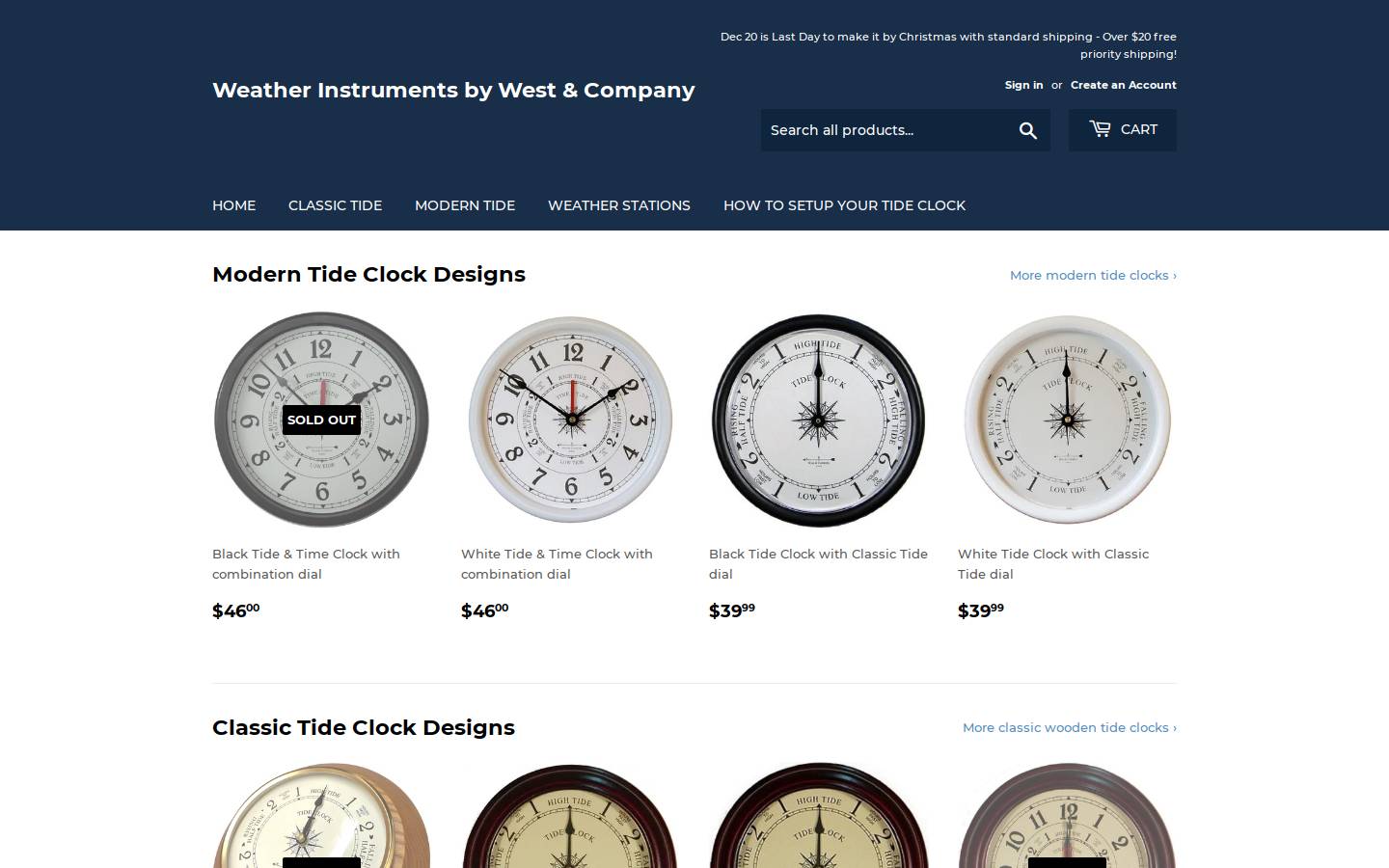 westweatherco.com homepage screenshot