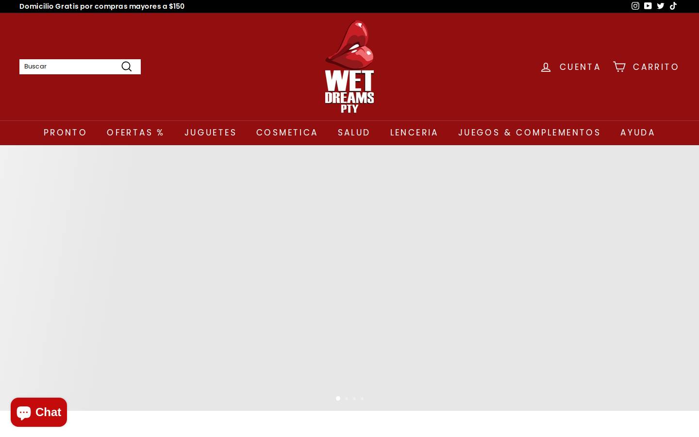 wetdreamspty.com homepage screenshot