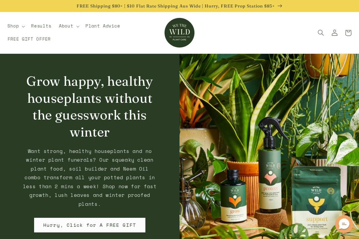 wethewild.co homepage screenshot