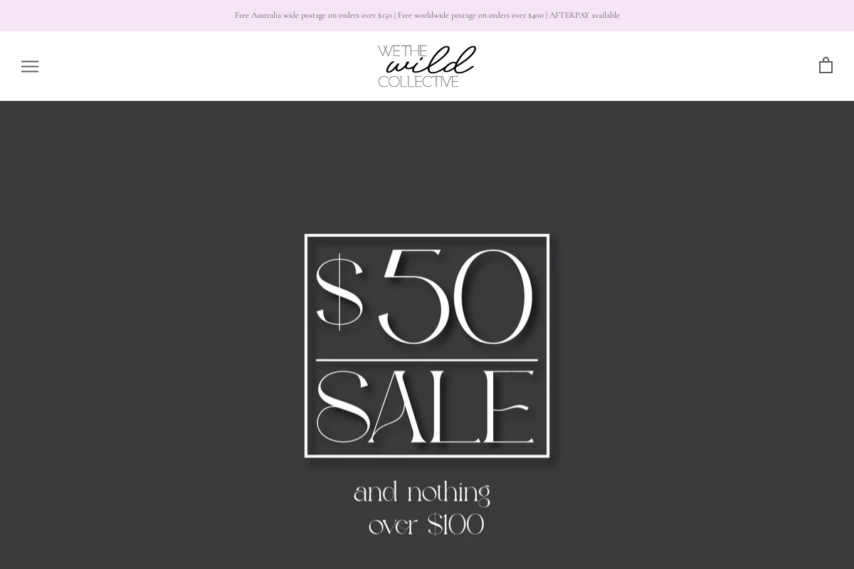 We The Wild Collective homepage screenshot