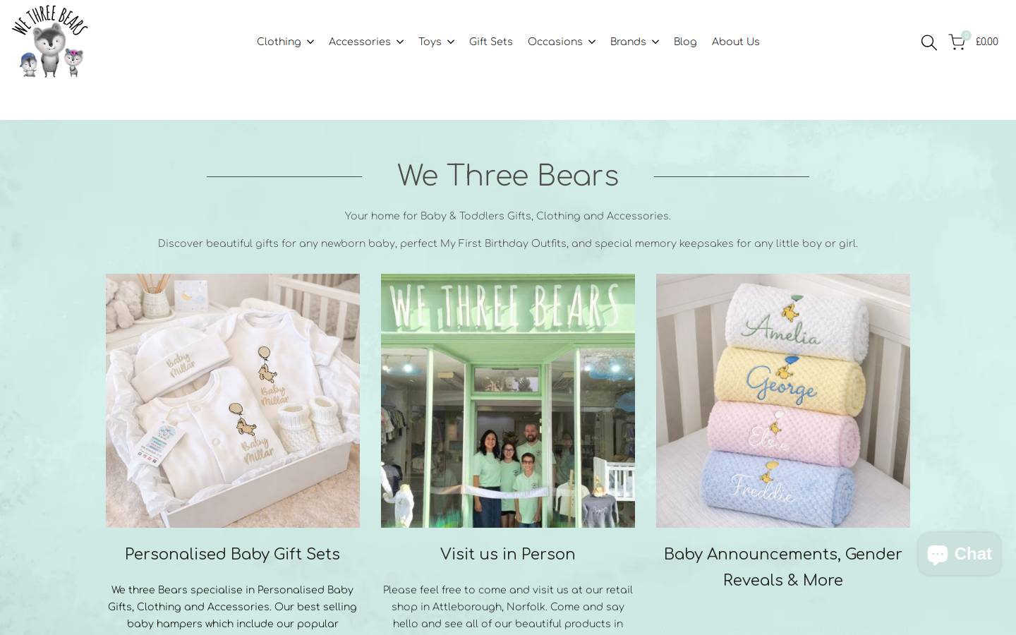 wethreebears.com homepage screenshot