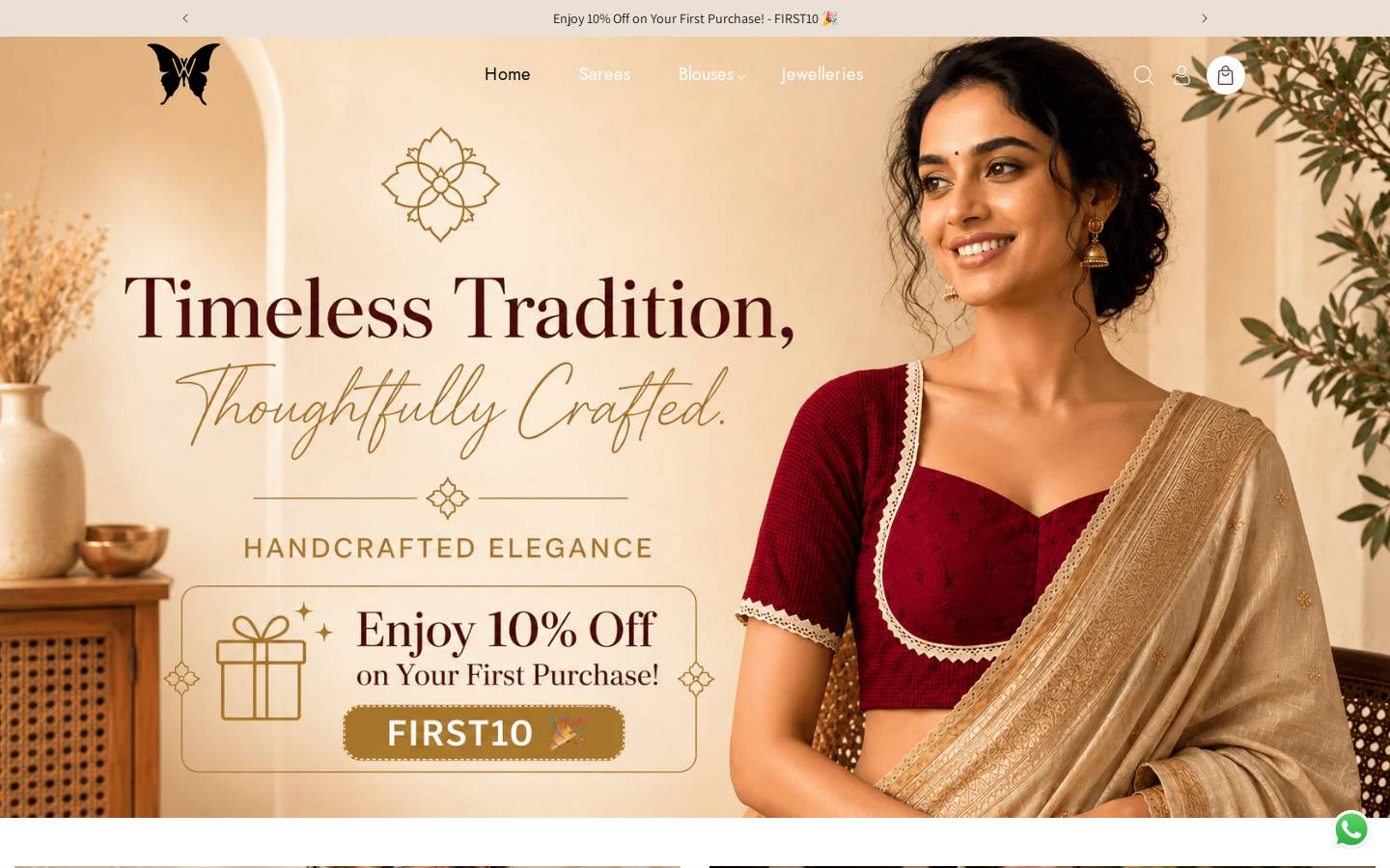 wevow.in homepage screenshot